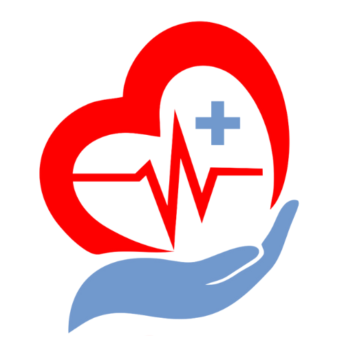 Golden State Health and Safety Solutions logo of a hand holding a heart with a pulse