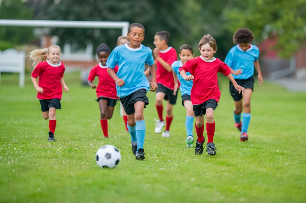 kids playing soccer
